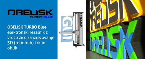 Obelisk Turbo Blue 3D rezalnik